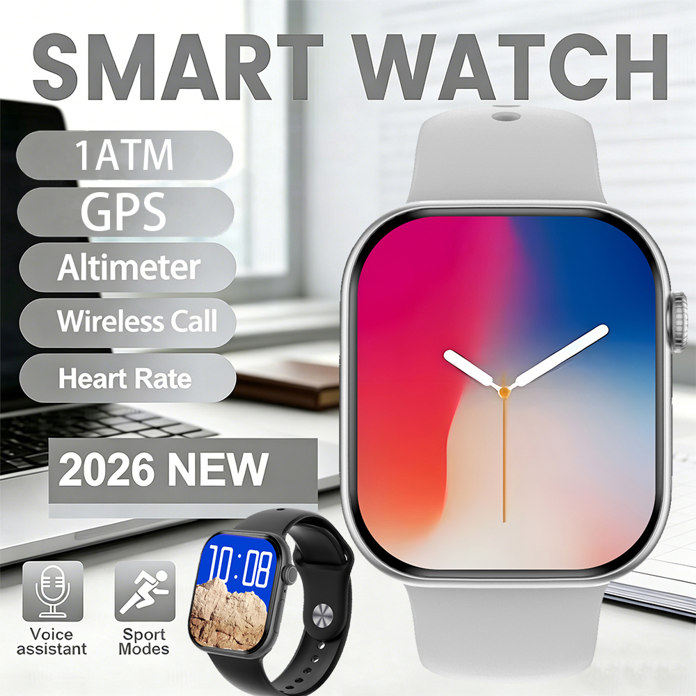 Timex Watches Smartwatch - IOS DT Watch X Miniスマートウォッチ、1.85インチ大画面、NFC、TWSヘッドホン、電子アルバム、ビデオ再生、スポーツスマートウォッチ
