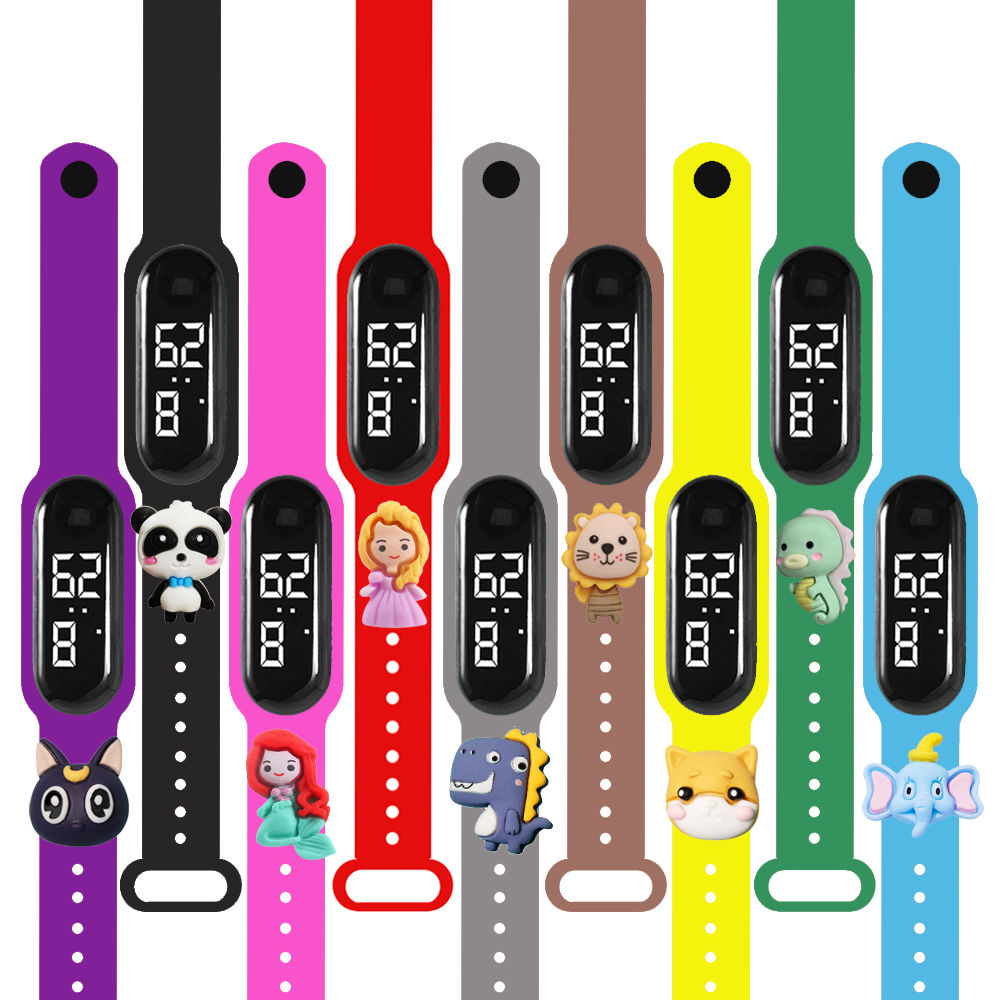 Smartwatch Digital Watches For Kid Girl - 多色スマートウォッチ 子供用 男の子 女の子 ファッション LED