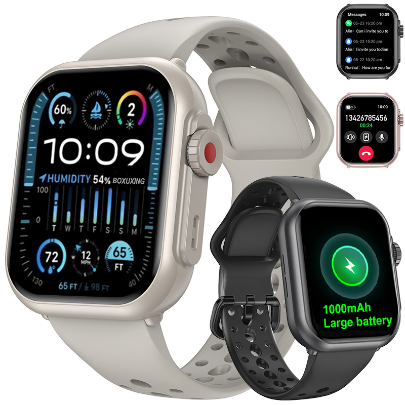 Smartwatch Watches For Women With Gps - 腕時計ウルトラ K62 男性女性 1000mAh AMOLED 100