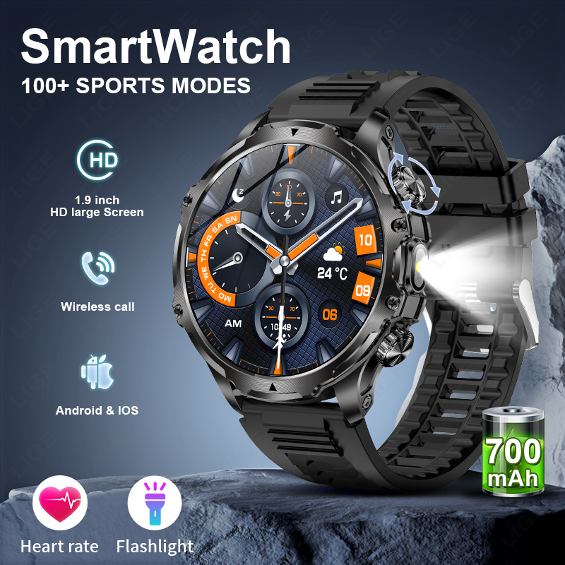 Timex Watches Smartwatch - LIGE スマートウォッチ軍人 1.9 