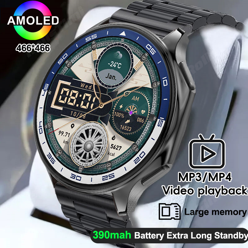 Timex Watches Smartwatch - 1.43 AMOLED スマートウォッチ 3D サラウンドビジョンプレーヤー 4