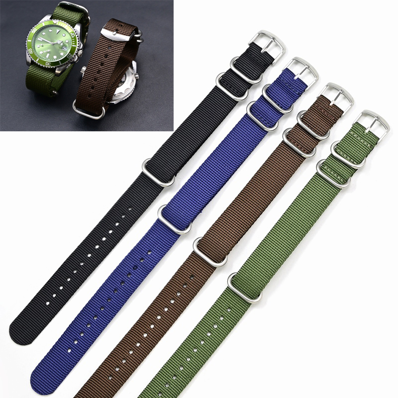 Watches Rolex Smartwatch - 3 リングナイロン時計バンド生地時計ブレスレット 20 ミリメートル 22 ミリメートル