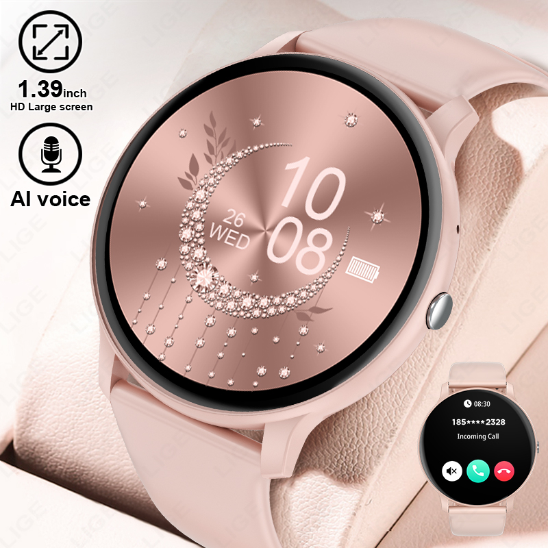 Watches Ladies Smartwatch - 2026 新しいスマートウォッチ女性男性 Bluetooth 通話スポーツフィットネス腕時計心拍数健康モニタースマートウォッチレディース Android iOS