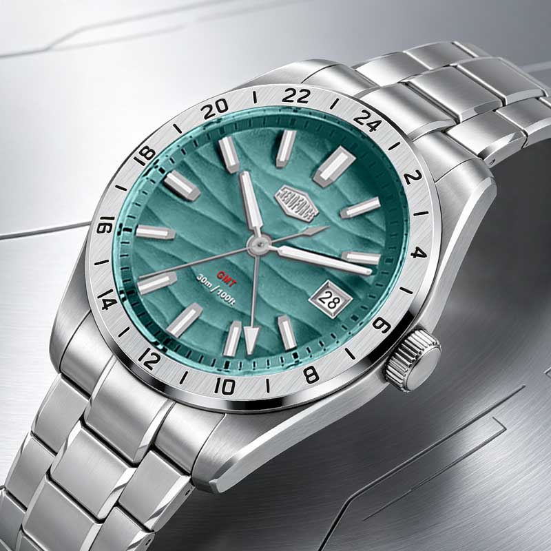 Timex Watches Smartwatch - HEROFORCE 高品質オリジナル GMT メンズ腕時計 防水 夜光
