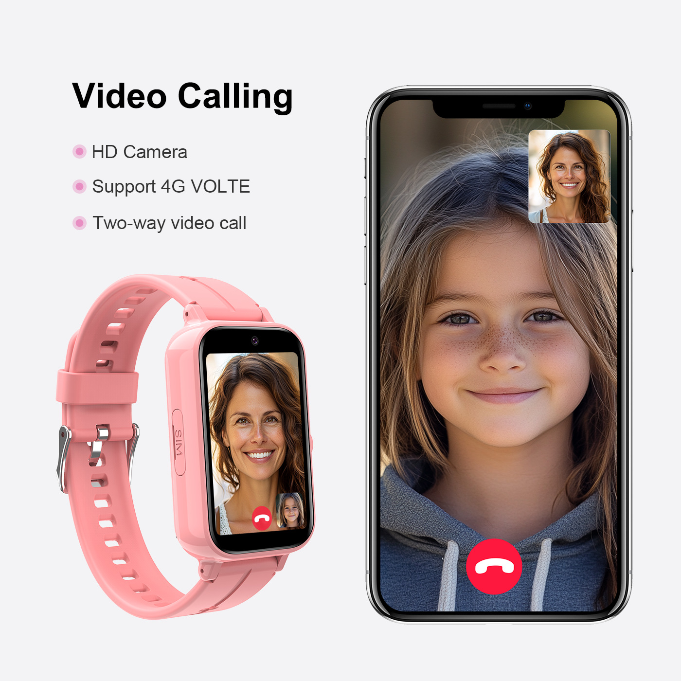 Smartwatch Watches For Kids With Gps - 子供用スマートウォッチ、4G SIMカード対応、通話機能、GPS測位、ワンキーSOS発信、足跡追跡機能付き、DH13S HD V