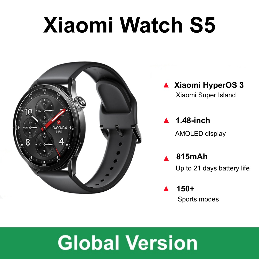 Timex Watches Smartwatch - グローバル版 Xiaomi Watch S5 スマートウォッチ 1.48インチ