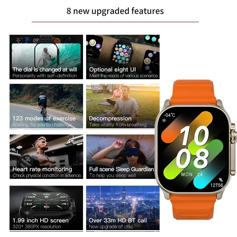 新型腕時計 T10 ウルトラ スマートウォッチ 49mm 2 - Smartwatch Watches Price のレビューと価格