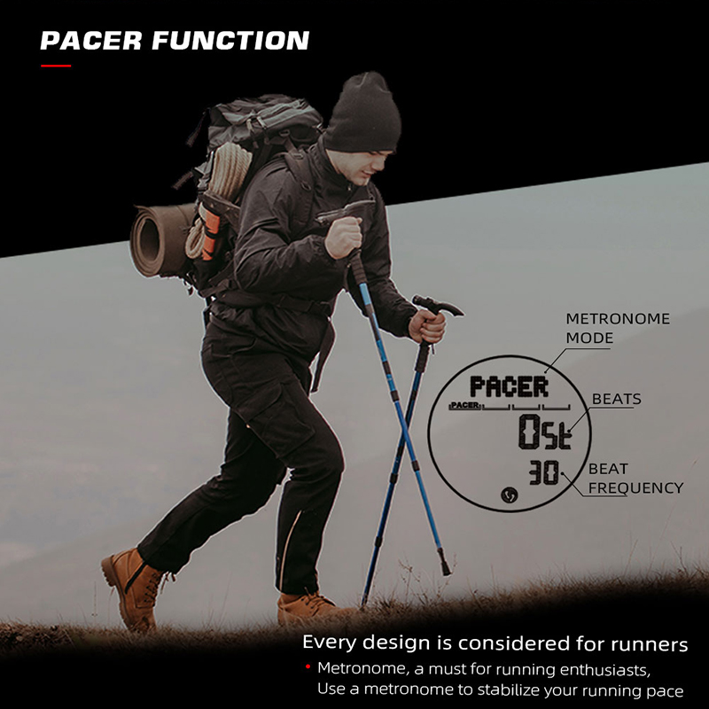 メンズデジタル腕時計スポーツ超軽量アウトドアコンパス歩数計防 - Altimeter Compass Watch のレビューと価格
