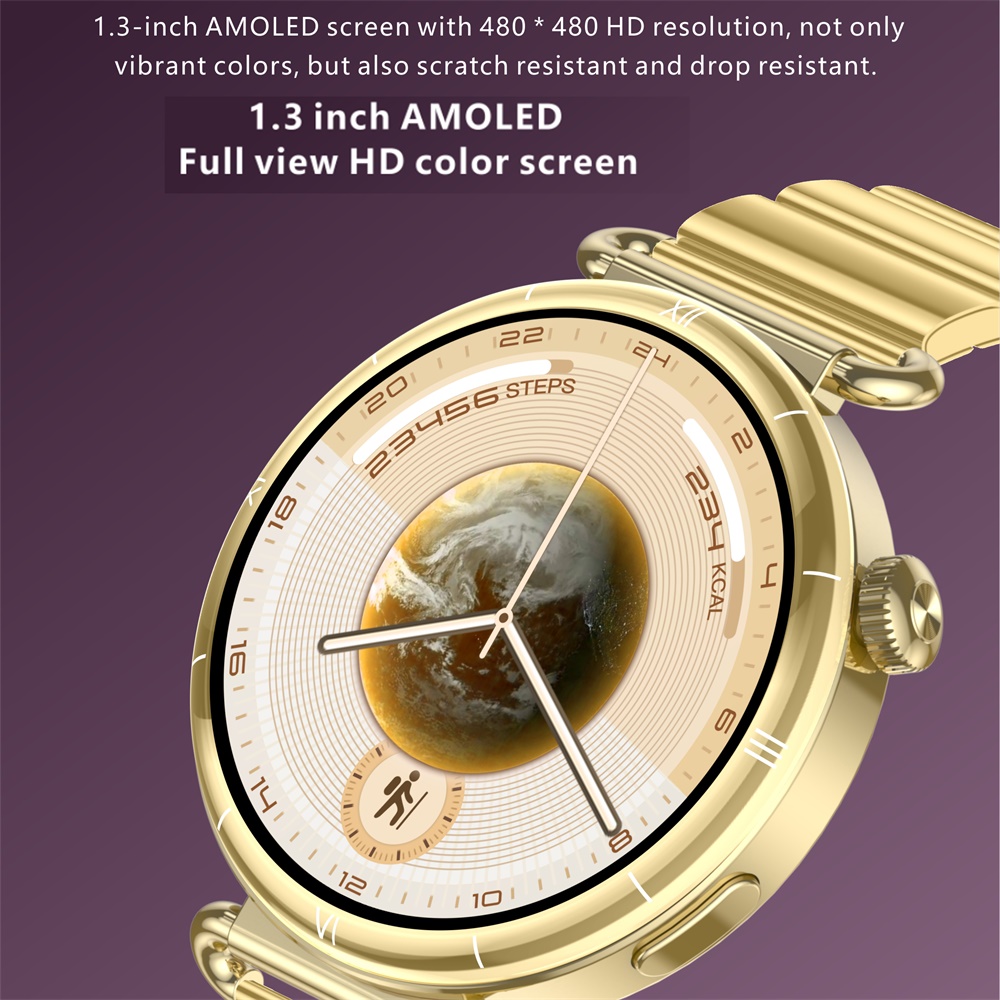 スタイリッシュなレディーススマートウォッチ。AMOLEDディ - Watches Ladies Smartwatch のレビューと価格