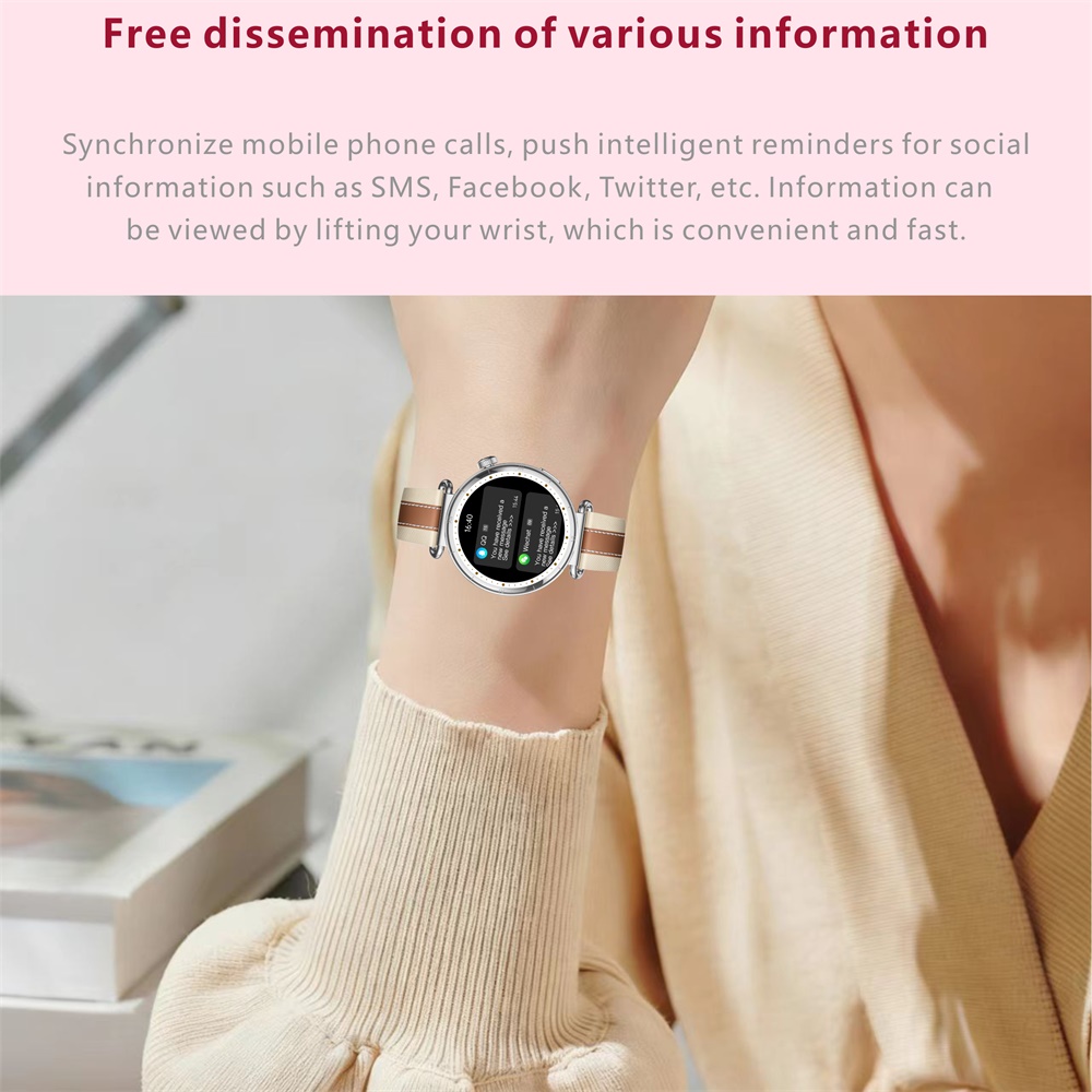 スタイリッシュなレディーススマートウォッチ。AMOLEDディ - Watches Ladies Smartwatch のレビューと価格