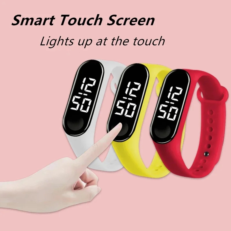 2025年ニューキッズスマートタッチLEDデジタル腕時計おも - Smartwatch Digital Watches For Kid Girl のレビューと価格