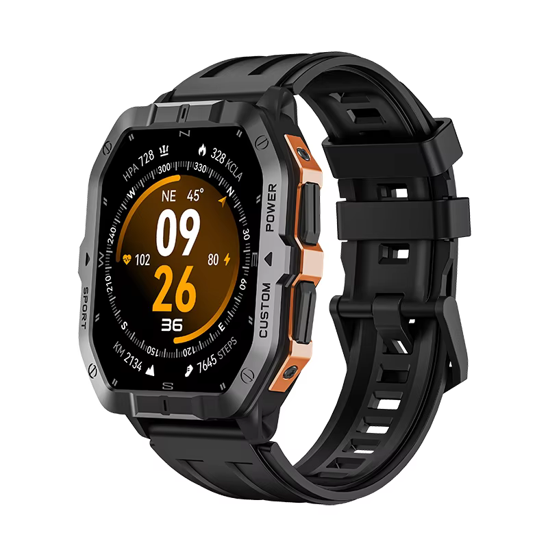 ファッション性の高い防水仕様、6軸センサー搭載、高度計、健康 - Altimeter Compass Watch のレビューと価格
