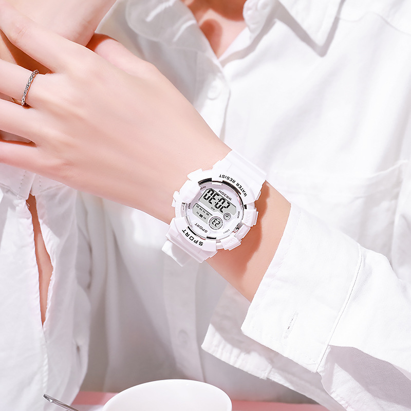 ファッションキッズ腕時計発光防水スポーツデジタル腕時計目覚ま - Smartwatch Digital Watches For Kid Girl のレビューと価格