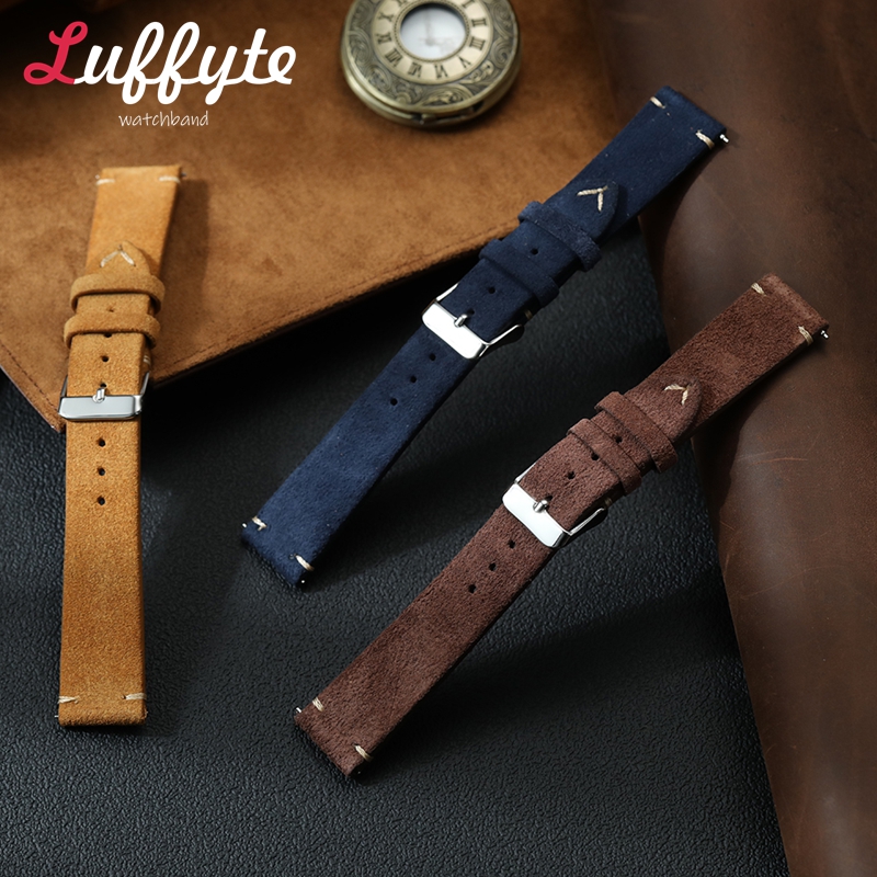 ヴィンテージスエードレザー時計バンド 18 ミリメートル 2 - Smartwatch Vintage Watches For Women のレビューと価格