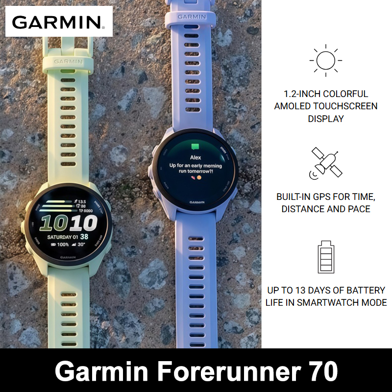 ガーミン フォアランナー 70 GPS 最大13日間のバッテ - Timex Watches Smartwatch のレビューと価格