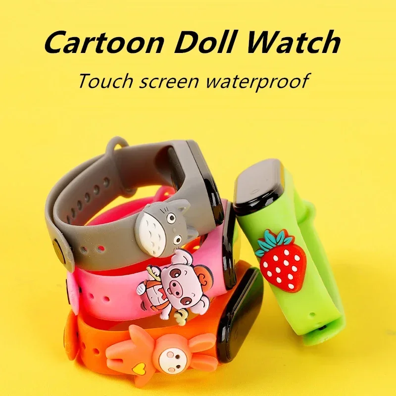 防水子供スマートタッチ Led 腕時計漫画小動物少年少女 L - Smartwatch Digital Watches For Kid Girl のレビューと価格