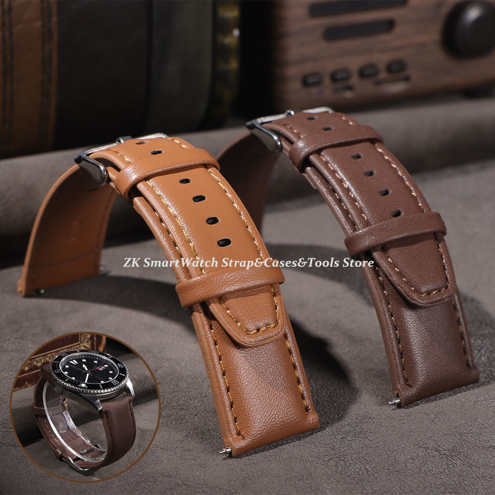 革時計バンド 22 ミリメートルオメガ用セイコーストラップス - Smartwatch Vintage Watches For Women のレビューと価格
