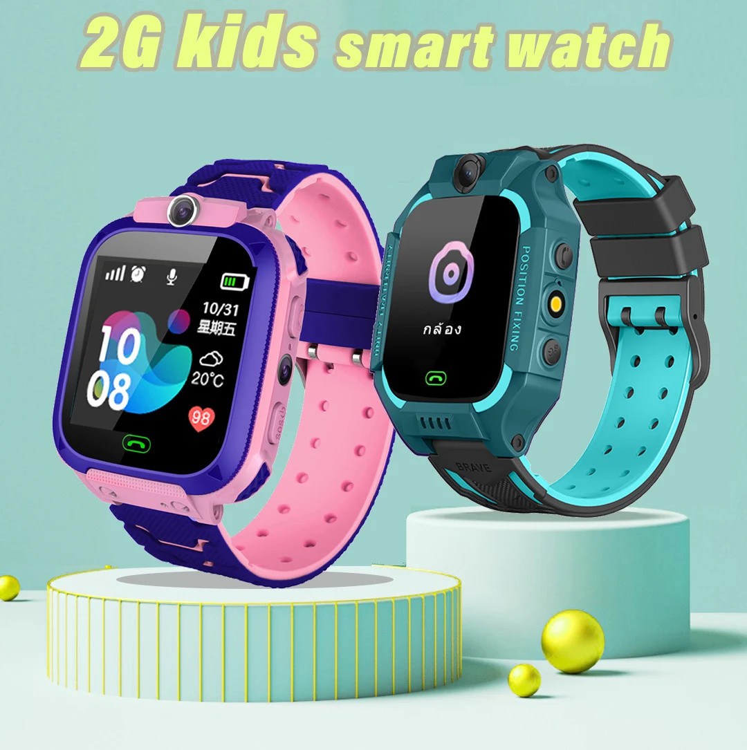 子供向けのコネクテッドウォッチq12,防水,2g,sos,通 - Smartwatch Watches For Girls のレビューと価格