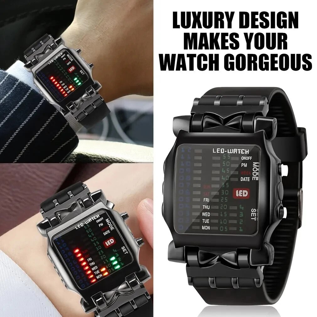 メンズ防水電子時計,バイナリLED時計,クリエイティブなビジ - Timex Watches Smartwatch のレビューと価格