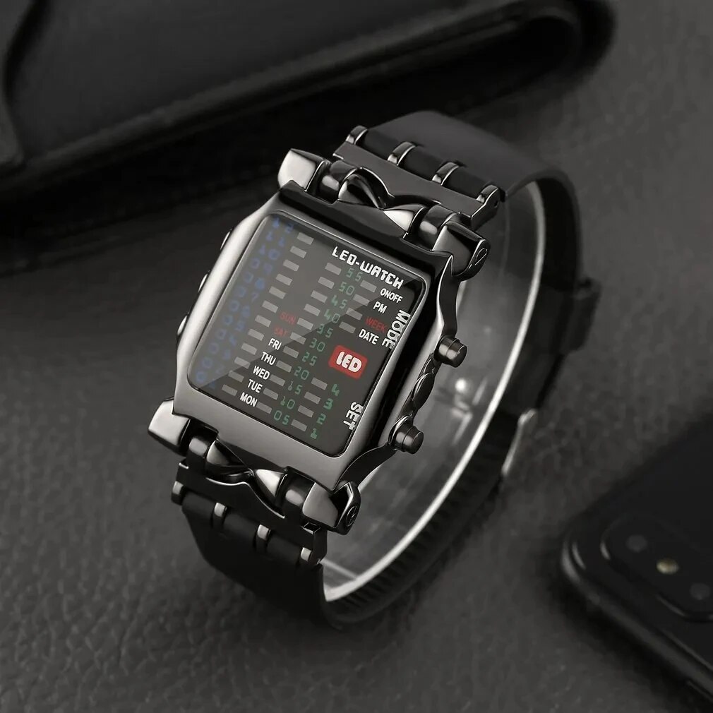 メンズ防水電子時計,バイナリLED時計,クリエイティブなビジ - Timex Watches Smartwatch のレビューと価格