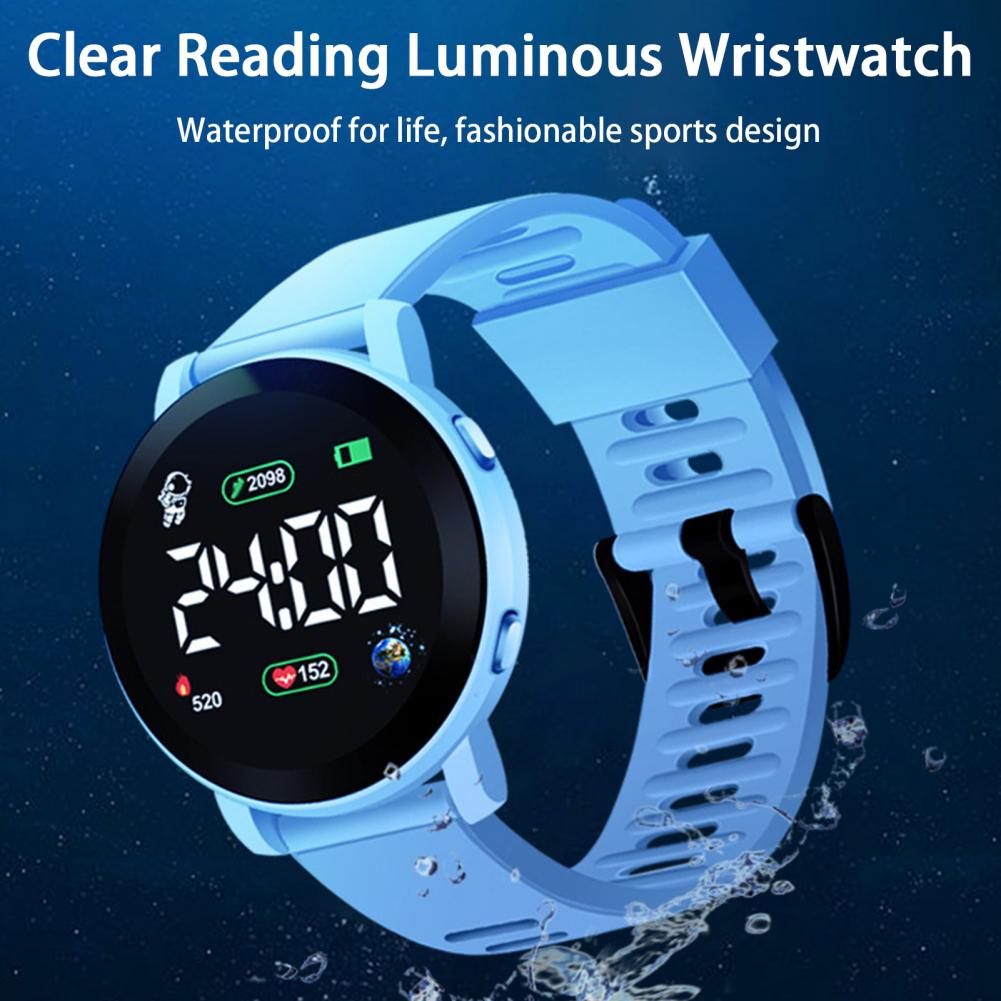 キッズ LED デジタル腕時計防水自動日付週間カレンダースポ - Smartwatch Digital Watches For Kid Girl のレビューと価格