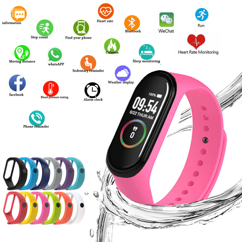 女性用m4スマートウォッチ,ledディスプレイ付きスポーツリ - Smartwatch Watches Brands For Women のレビューと価格