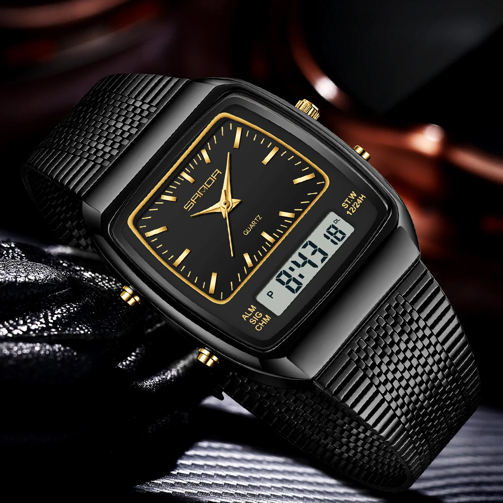 SANDA腕時計 メンズ 防水 アナログ デジタル クォーツ - Timex Watches Smartwatch のレビューと価格