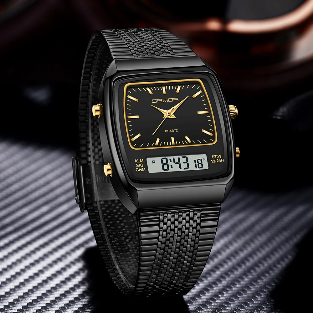 SANDA腕時計 メンズ 防水 アナログ デジタル クォーツ - Timex Watches Smartwatch のレビューと価格