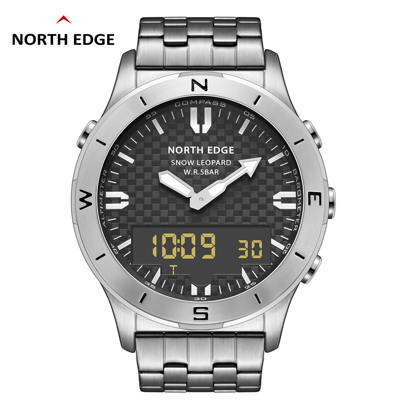 NORTH EDGE メンズデジタル腕時計女性防水 50 メ - Altimeter Compass Watch のレビューと価格