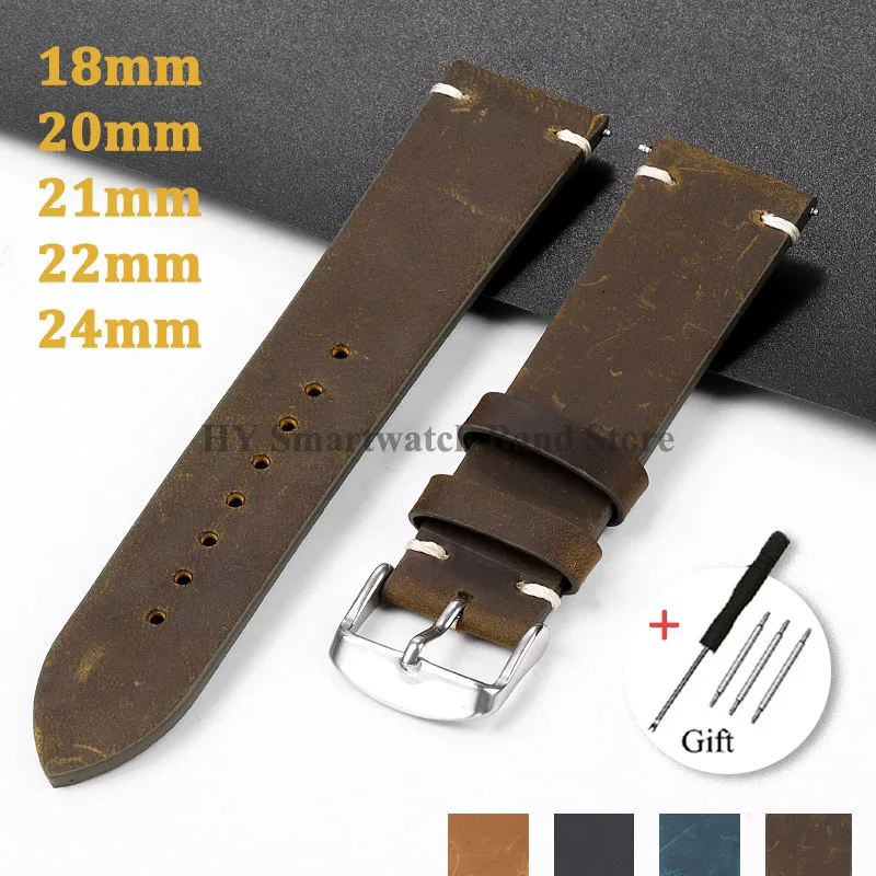 男性と女性のためのビンテージスタイルの牛革ストラップ,スマー - Smartwatch Vintage Watches For Women のレビューと価格