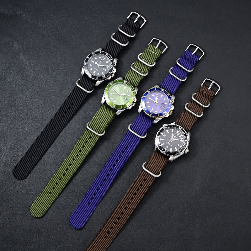 3 リングナイロン時計バンド生地時計ブレスレット 20 ミリ - Watches Rolex Smartwatch のレビューと価格