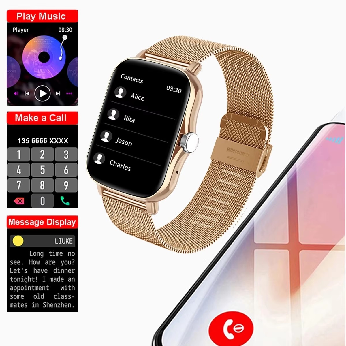 2026年新型多機能スマートウォッチ 男女兼用 Blueto - Smartwatch Watches Price のレビューと価格