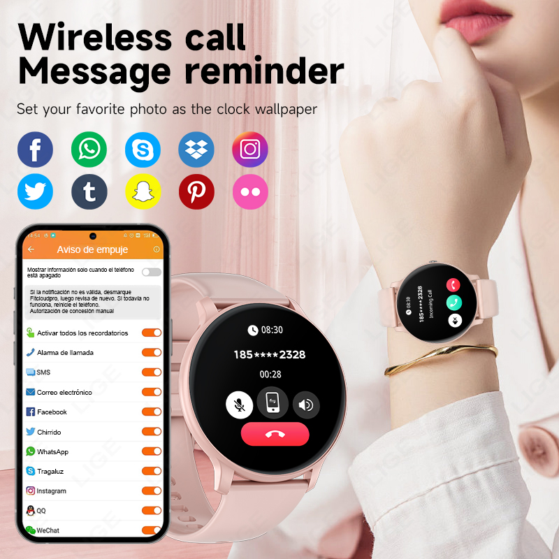 2026 新しいスマートウォッチ女性男性 Bluetooth - Watches Ladies Smartwatch のレビューと価格