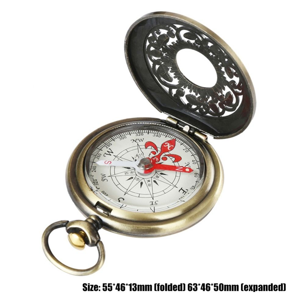 メタルギフト懐中時計デザインアウトドアツールヴィンテージブロ - Altimeter Compass Watch のレビューと価格