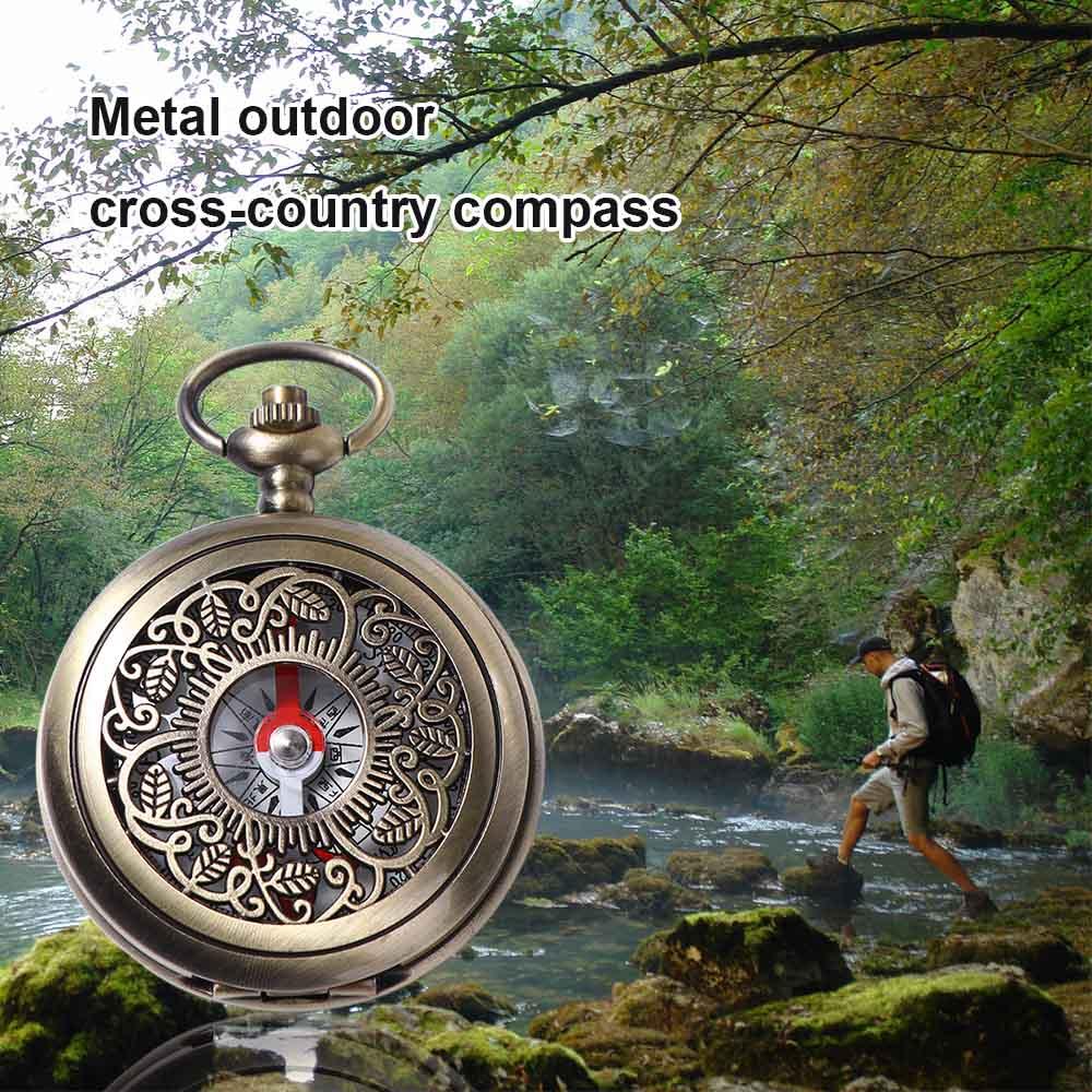 メタルギフト懐中時計デザインアウトドアツールヴィンテージブロ - Altimeter Compass Watch のレビューと価格