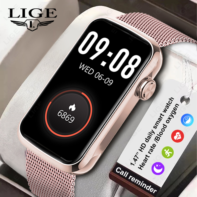 LIGE 1.47インチスマートウォッチ 男女兼用 スマート - Watches Ladies Smartwatch のレビューと価格