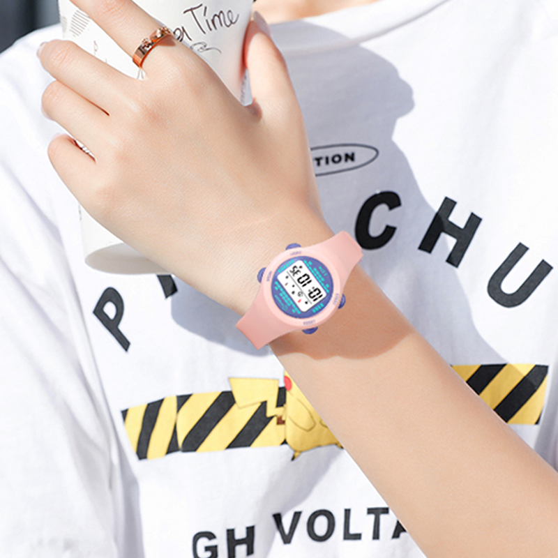 子供用電子時計,ピンク,多機能,デジタル,子供用スマート腕時 - Smartwatch Digital Watches For Kid Girl のレビューと価格