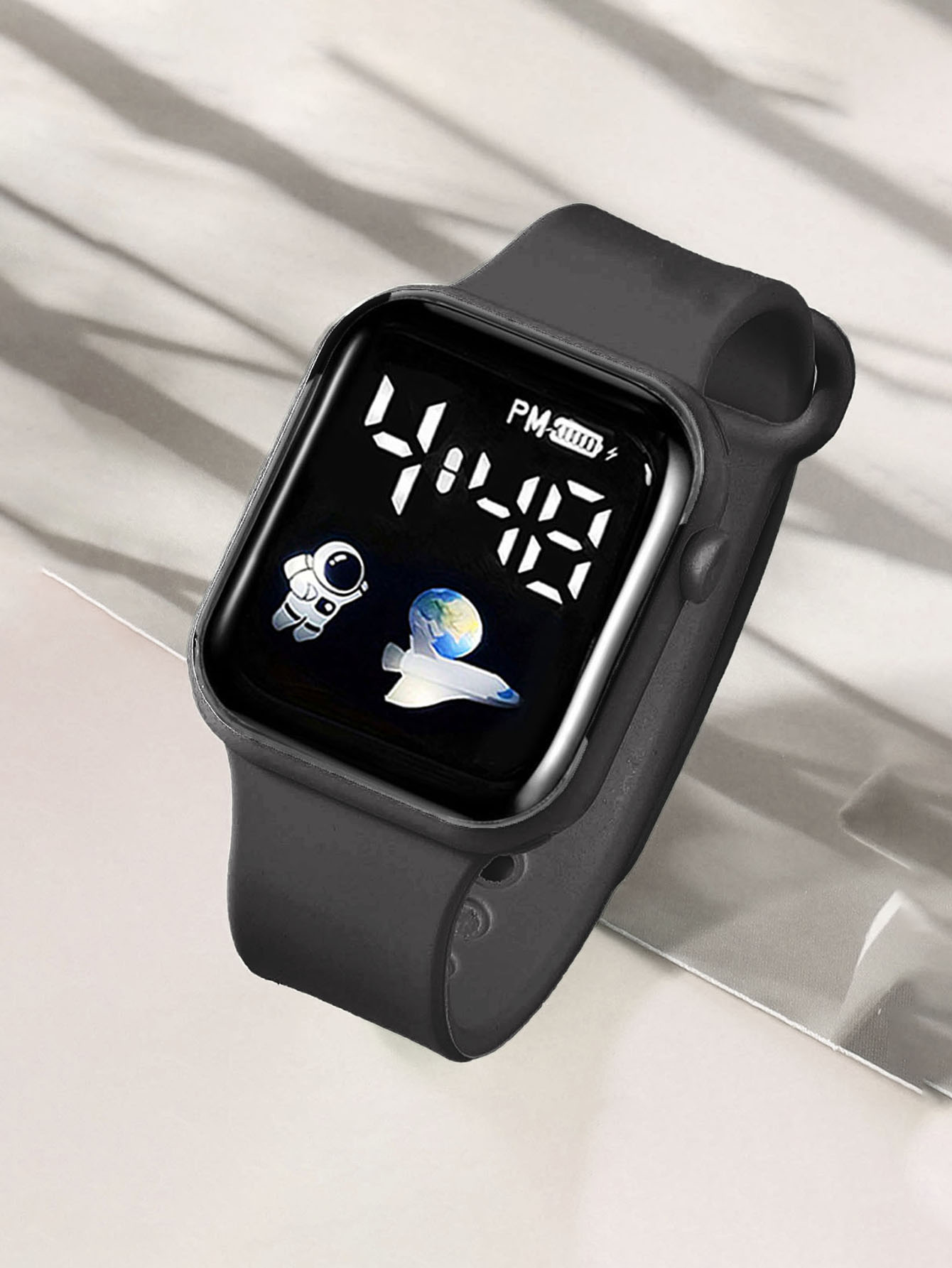 3個セットの正方形LED電子時計セット 日常使いに最適なフェ - Smartwatch Watches For Girls のレビューと価格
