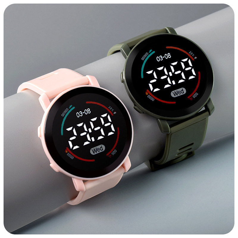 LED腕時計 ファッションスポーツデジタルキッズウォッチ ラ - Smartwatch Digital Watches For Kid Girl のレビューと価格