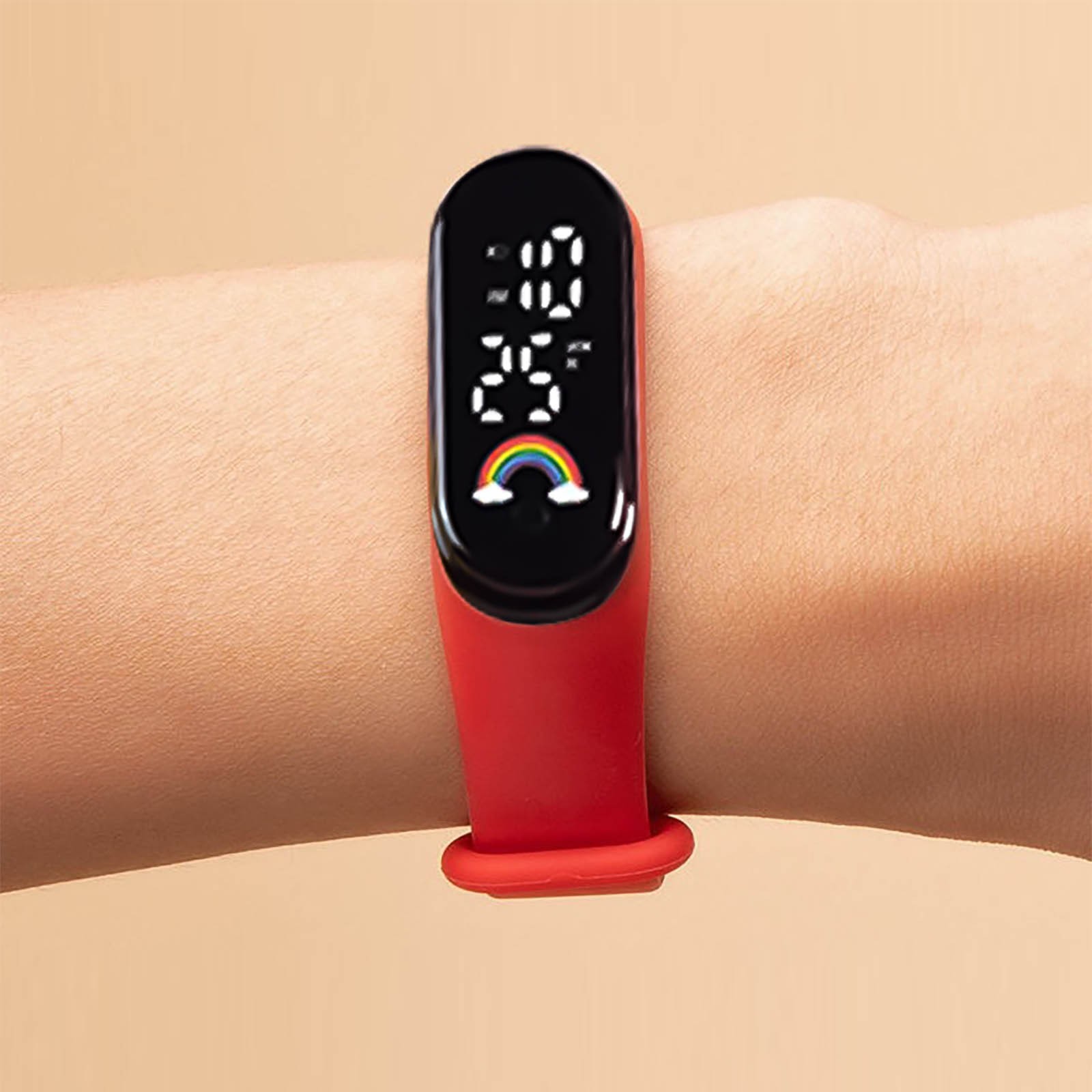子供,男の子,女の子のためのマルチカラーLEDデジタル腕時計 - Smartwatch Digital Watches For Kid Girl のレビューと価格