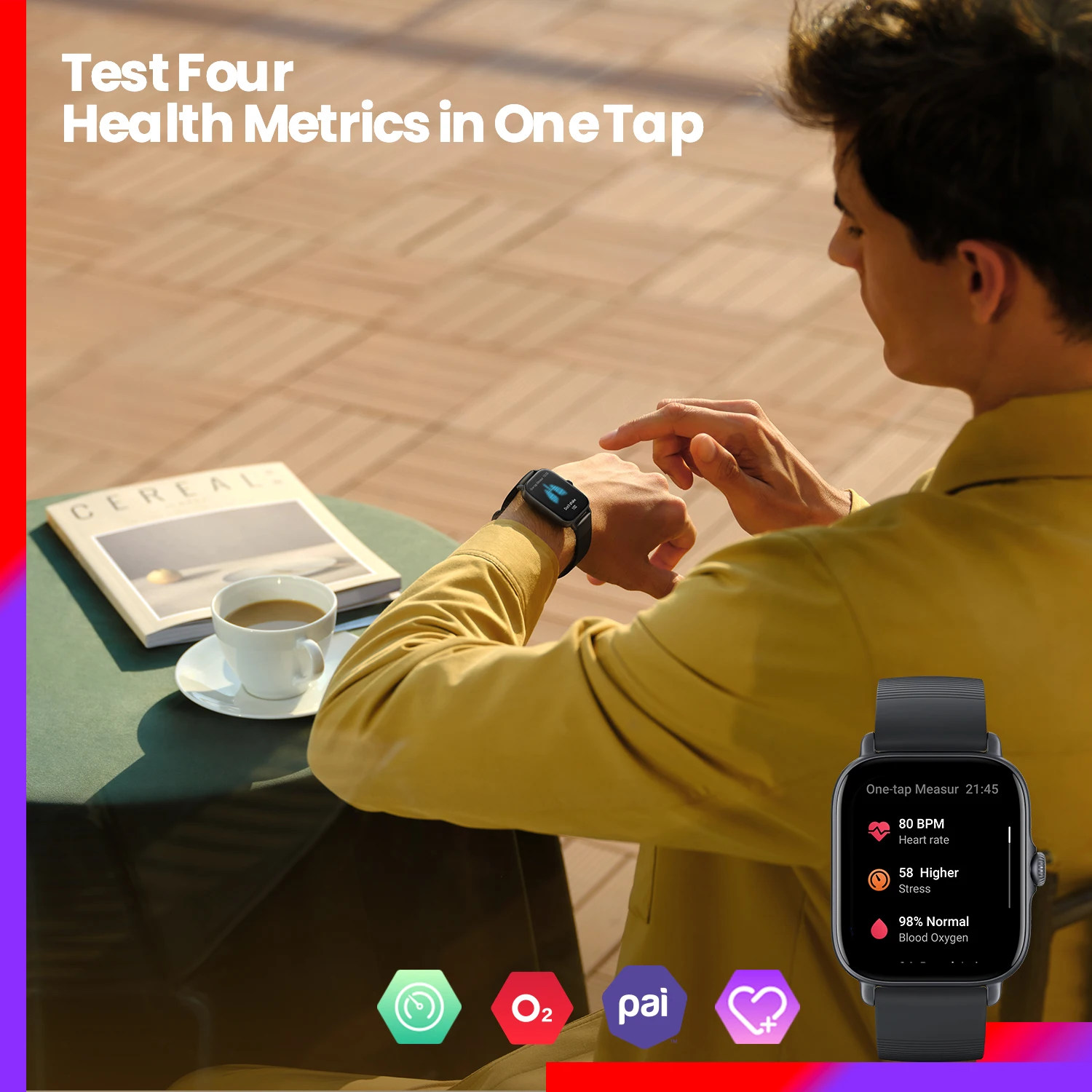 Amazfit GTS 3 スマートウォッチ 5ATM防水  - Timex Watches Smartwatch のレビューと価格